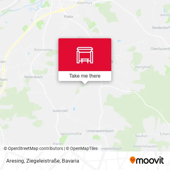 Карта Aresing, Ziegeleistraße