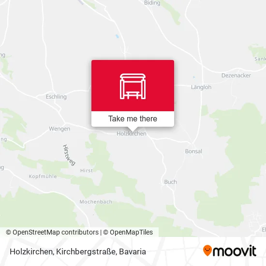 Карта Holzkirchen, Kirchbergstraße