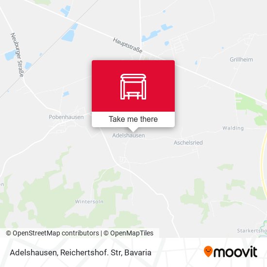 Adelshausen, Reichertshof. Str map