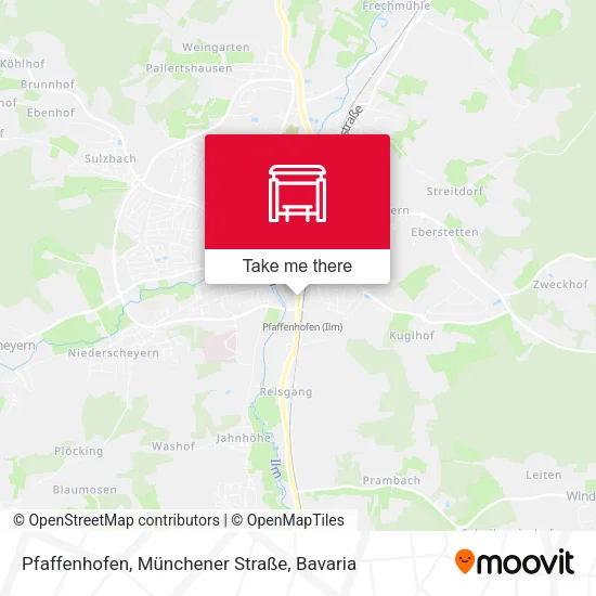 Карта Pfaffenhofen, Münchener Straße