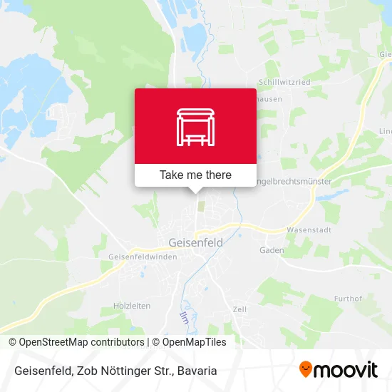 Карта Geisenfeld, Zob Nöttinger Str.