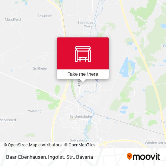 Baar-Ebenhausen, Ingolst. Str. map