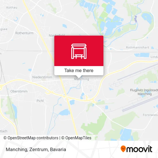 Карта Manching, Zentrum