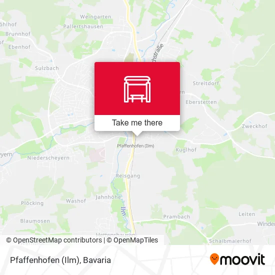 Карта Pfaffenhofen (Ilm)