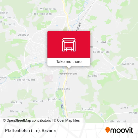 Карта Pfaffenhofen (Ilm)