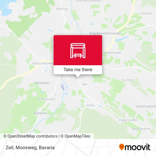 Zell, Moosweg map