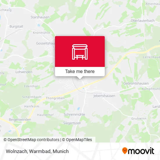 Карта Wolnzach, Warmbad