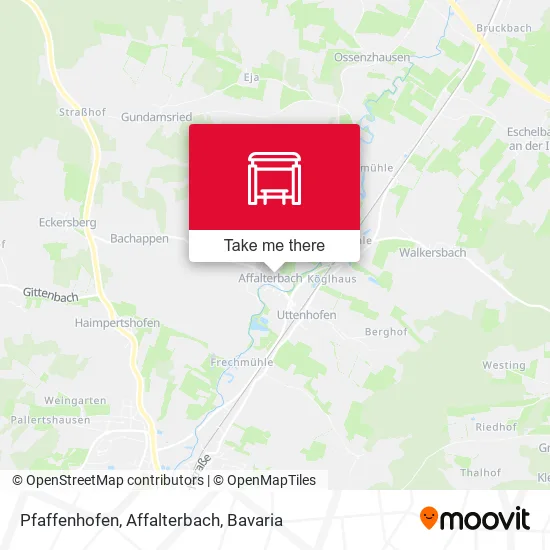 Карта Pfaffenhofen, Affalterbach