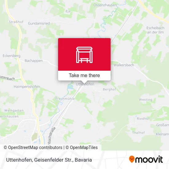 Карта Uttenhofen, Geisenfelder Str.