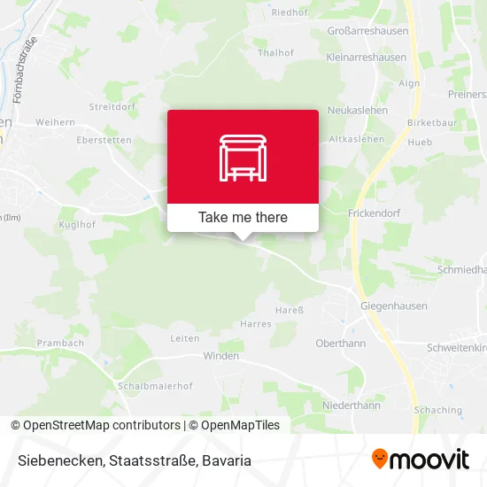 Карта Siebenecken, Staatsstraße