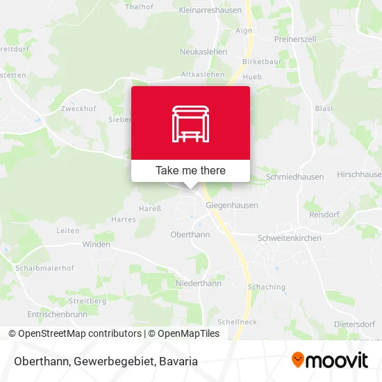 Карта Oberthann, Gewerbegebiet