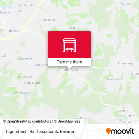 Карта Tegernbach, Raiffeisenbank