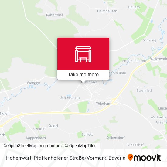 Hohenwart, Pfaffenhofener Straße / Vormark map