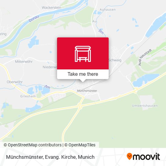 Münchsmünster, Evang. Kirche map