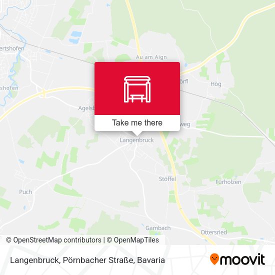Langenbruck, Pörnbacher Straße map