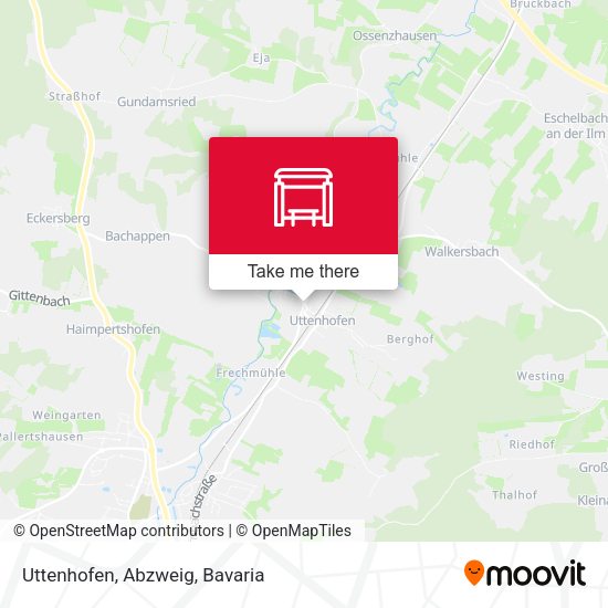 Uttenhofen, Abzweig map