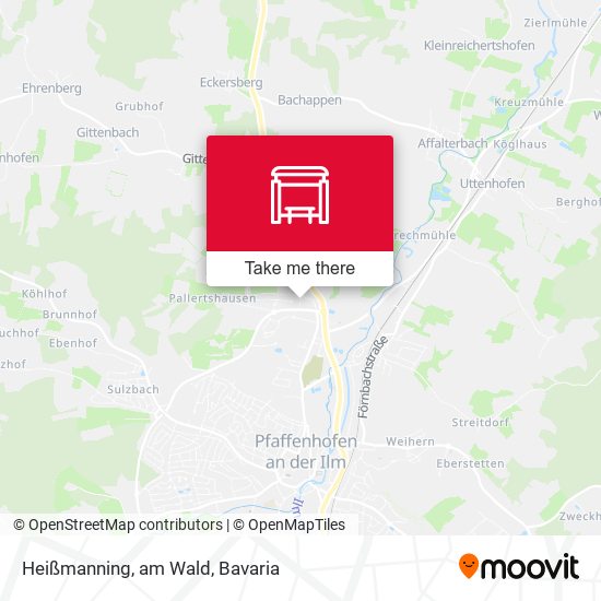 Heißmanning, am Wald map