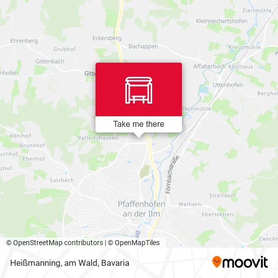 Карта Heißmanning, am Wald