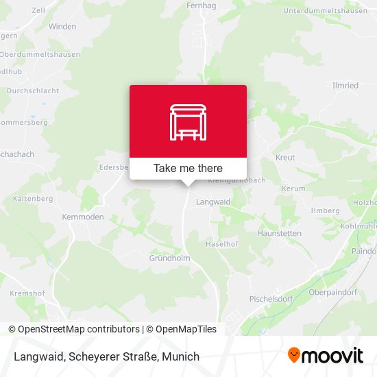 Langwaid, Scheyerer Straße map