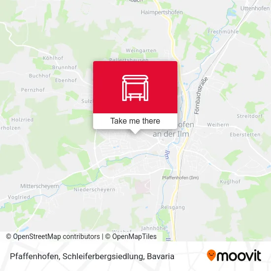 Карта Pfaffenhofen, Schleiferbergsiedlung
