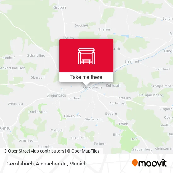 Карта Gerolsbach, Aichacherstr.