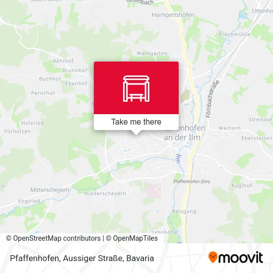 Карта Pfaffenhofen, Aussiger Straße