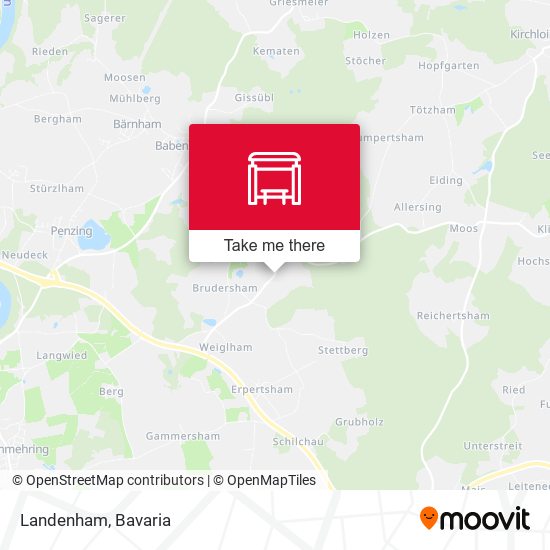 Landenham map