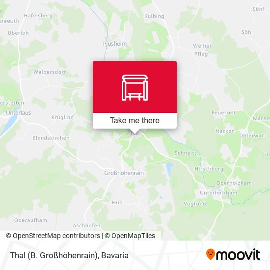 Thal (B. Großhöhenrain) map