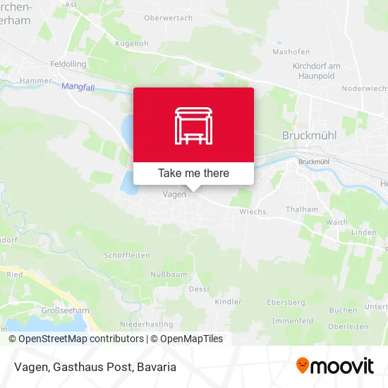 Карта Vagen, Gasthaus Post