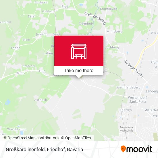 Großkarolinenfeld, Friedhof map
