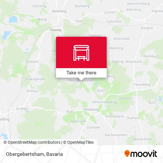 Карта Obergebertsham