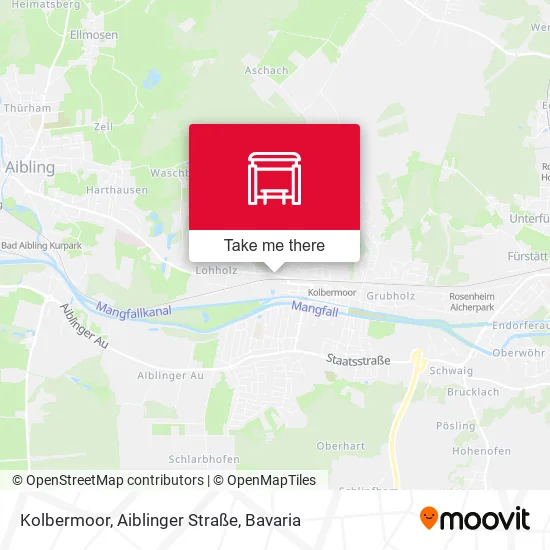 Карта Kolbermoor, Aiblinger Straße