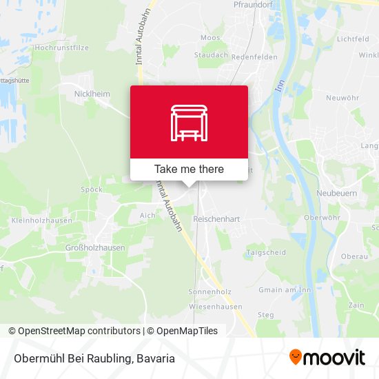 Obermühl Bei Raubling map