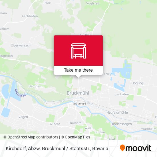 Kirchdorf, Abzw. Bruckmühl / Staatsstr. map