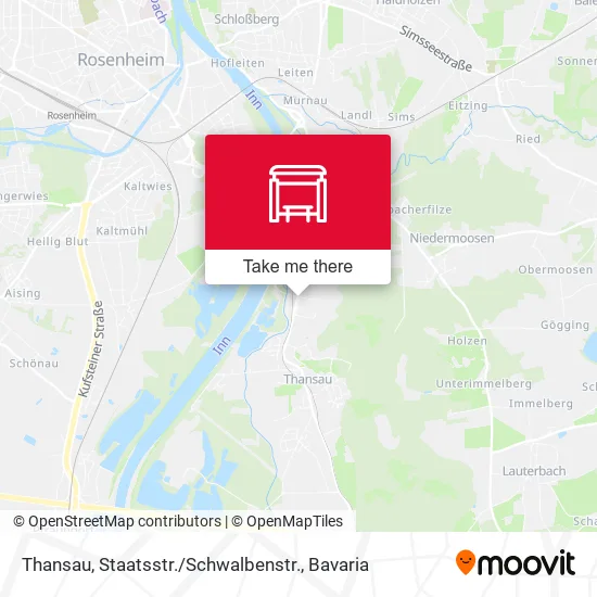 Карта Thansau, Staatsstr. / Schwalbenstr.