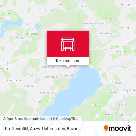 Krottenmühl, Abzw. Untershofen map