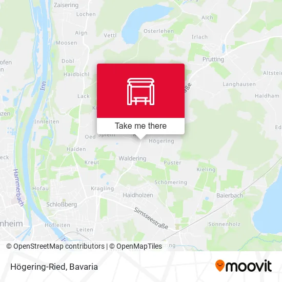 Карта Högering-Ried