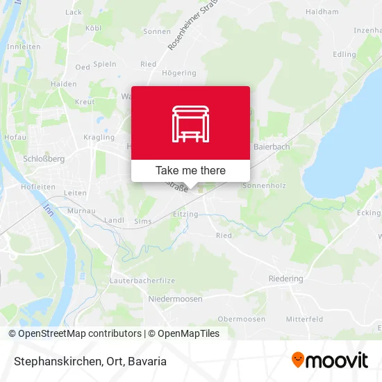 Карта Stephanskirchen, Ort