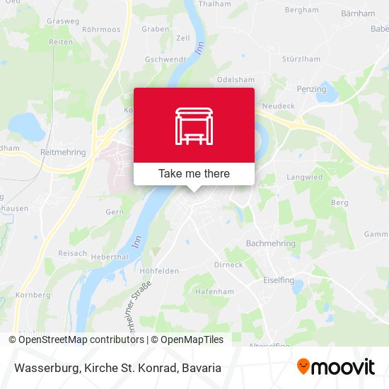 Wasserburg, Kirche St. Konrad map