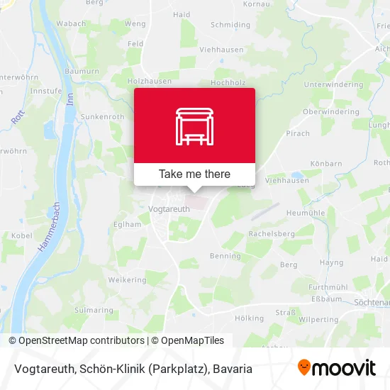 Карта Vogtareuth, Schön-Klinik (Parkplatz)