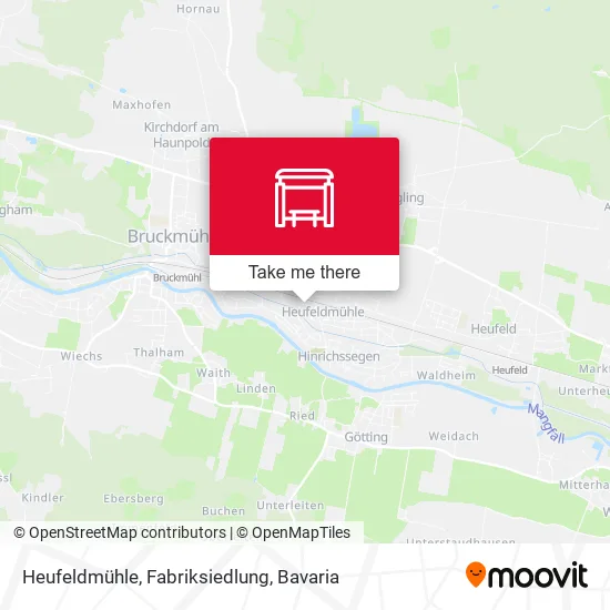 Карта Heufeldmühle, Fabriksiedlung