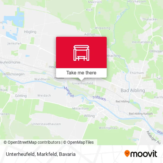 Карта Unterheufeld, Markfeld