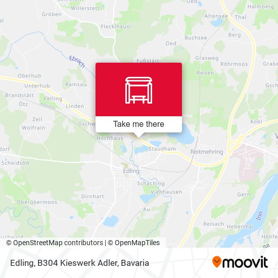 Edling, B304 Kieswerk Adler map