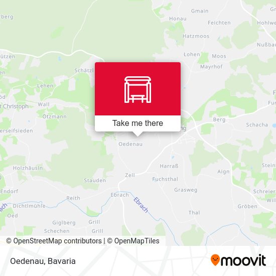 Oedenau map