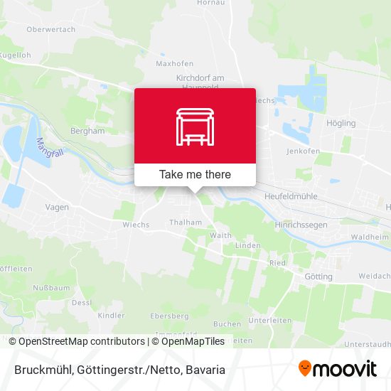 Bruckmühl, Göttingerstr./Netto map