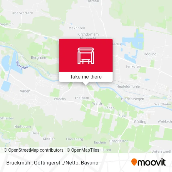 Карта Bruckmühl, Göttingerstr./Netto