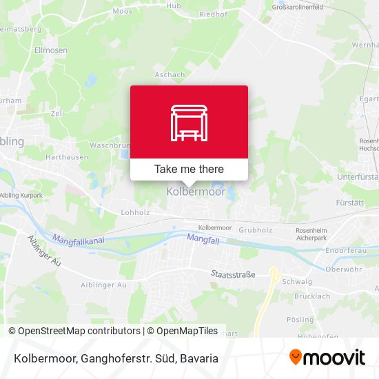 Kolbermoor, Ganghoferstr. Süd map