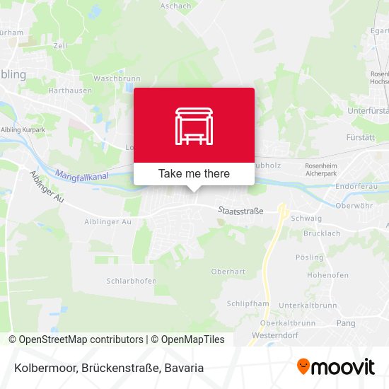 Kolbermoor, Brückenstraße map