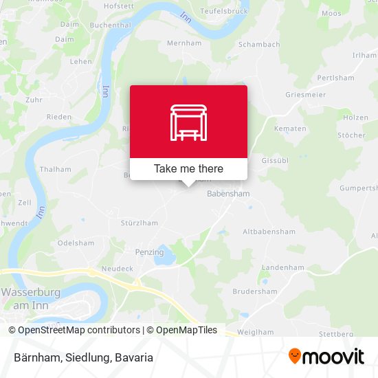 Карта Bärnham, Siedlung