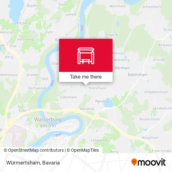 Карта Würmertsham